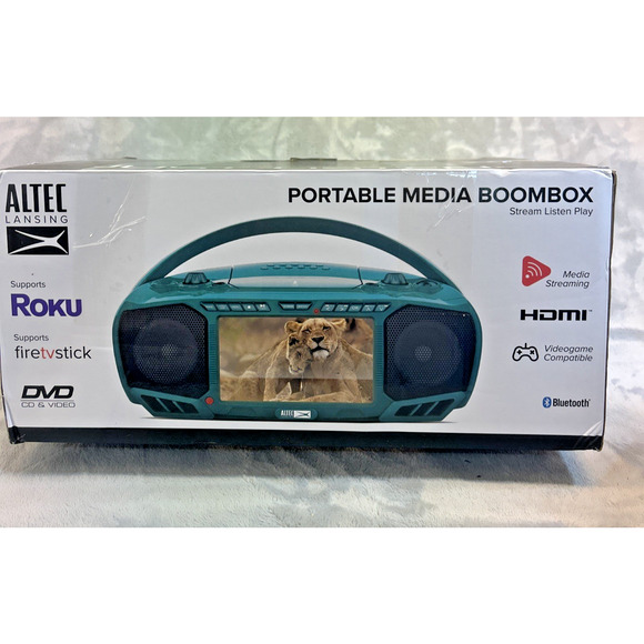 Portable TV Game Music w More Box Supports 8 Types Media Altec Lansing New - Picture 5 of 11